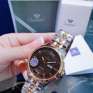 ĐỒNG HỒ NAM CHÍNH HÃNG FUNMEI F2037 DÂY THÉP KÍNH SAPPHIRE FULLBOX TEM