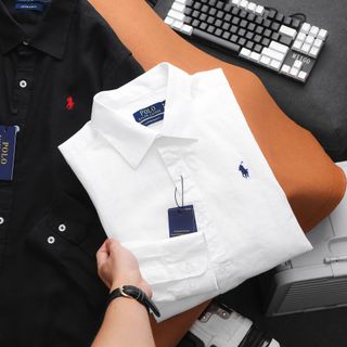 Big size Áo sơ mi  LINEN POLO tay dài nam.  Chất vải linen mềm - mịn - ko pha.