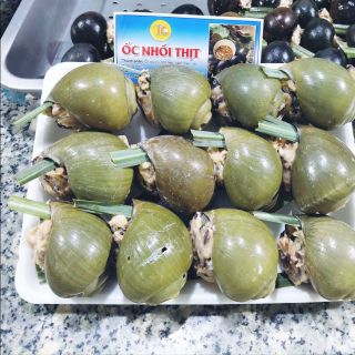 Ốc bươu đen nhồi thịt