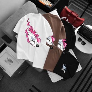 T shirt stussy. Chất vải cotton 4c mịn mát,dày đẹp.