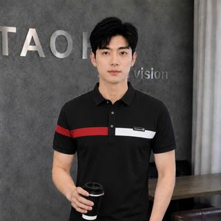 áo polo nam đen chạy dây viềng bao đẹp hot nhất hiện nay