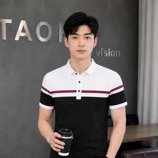 áo đen phối trắng chạy dây bao đẹp