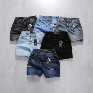 Short Jean Dagosti Standard straight ( ống Rộng) , chất vải 100% cotton.