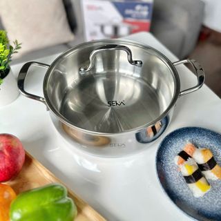 Nồi inox đúc nguyên khối Seka size 20cm