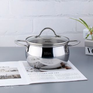 Nồi inox đúc nguyên khối Seka size 20cm