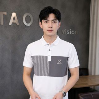 áo trắng phối xám in