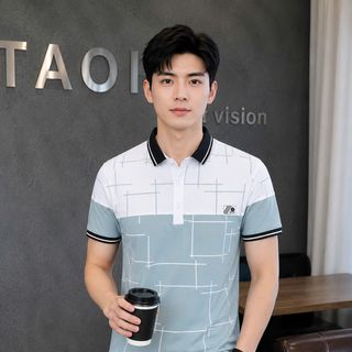 áo polo nam xám đậu phối trắng - giá sỉ - giá buôn tận gốc