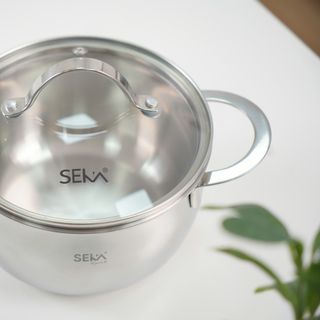 Nồi inox đúc nguyên khối Seka size 16cm