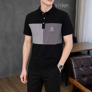 áo đen phối xám in