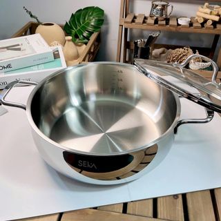 Nồi inox đúc nguyên khối Seka size 26cm