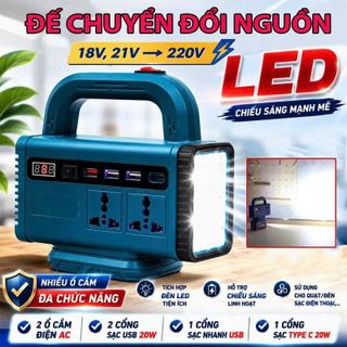 ĐẾ CHUYỂN ĐỔI NGUỒN ĐIỆN DÙNG PIN PHỔ THÔNG
