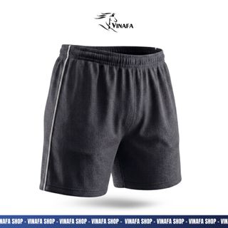 Quần Đùi Nam VINAFA Cotton Thoáng Mát, Form Rộng từ 50-90kg QD13
