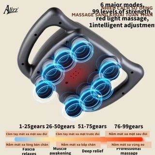 MÁY MASSAGE TOÀN THÂN ĐA NĂNG 8 ĐẦU ALIZZ AL-14487