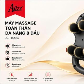 MÁY MASSAGE TOÀN THÂN ĐA NĂNG 8 ĐẦU ALIZZ AL-14487