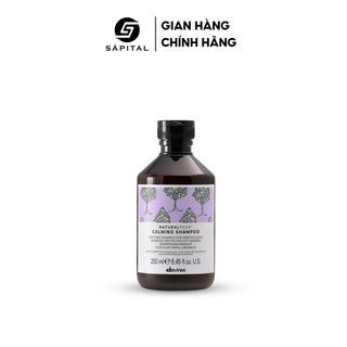 Dầu Gội Davines Calming Shampoo Davines tím - Gội làm sạch da đầu, Hỗ trợ làm dịu da đầu nhạy cảm