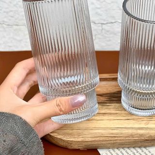 BỘ 6 LY THUỶ TINH 2 TẦNG KẺ SỌC 460ml CAO CẤP