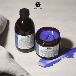 Dầu gội tím Davines ALCHEMIC Shampoo Silver - Khử vàng cho tóc tẩy sáng, Hỗ trợ dưỡng tóc