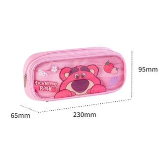 Hộp Bút Disney Lotso Màu Hồng Đáng Yêu - Bóp Đựng Bút A83150-T1