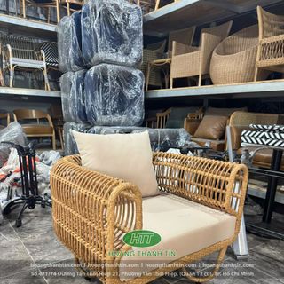 Sofa Nhựa Giả Mây cao cấp ngoài trời