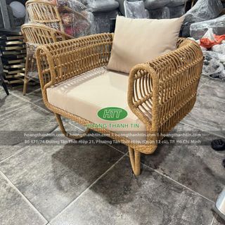 Sofa Nhựa Giả Mây cao cấp ngoài trời