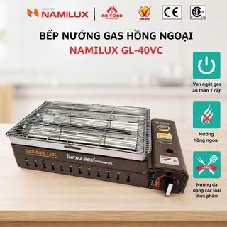 BẾP NƯỚNG GAS HỒNG NGOẠI NAMILUX GI40VC (T10)