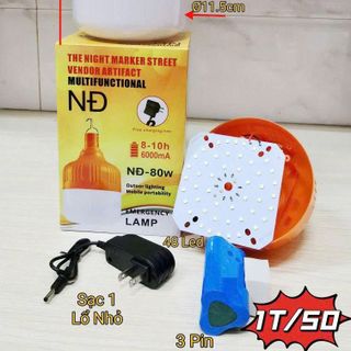ĐÈN TÍCH ĐIỆN PIN 6000mAh NĐ-80W