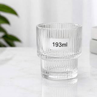 BỘ 6 LY THUỶ TINH 2 TẦNG KẺ SỌC 193ml CAO CẤP (T12)