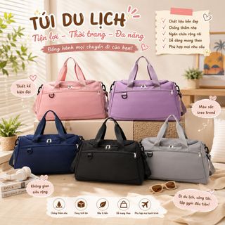 TÚI DU LỊCH TRƠN BASIC HÀN QUỐC, RỘNG RÃI, SIÊU TIỆN DỤNG