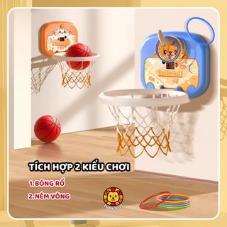 Đồ Chơi Bóng Rổ Treo Tường Cho Bé Zuba Toys, Đồ Chơi Vận Động Cho Bé Phát Triển Thể Chất