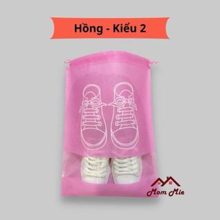 Túi đựng giày có dây rút, vải không dệt chống thấm - J187