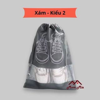 Túi đựng giày có dây rút, vải không dệt chống thấm - J187