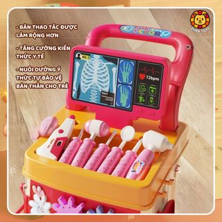 Bộ Đồ Chơi Bác Sĩ 91 Chi Tiết Cao Cấp Zuba Toys, Đồ Chơi Nhập Vai Giáo Dục Cho Bé Trai Và Bé Gái