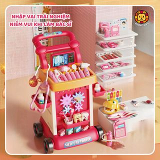 Bộ Đồ Chơi Bác Sĩ 91 Chi Tiết Cao Cấp Zuba Toys, Đồ Chơi Nhập Vai Giáo Dục Cho Bé Trai Và Bé Gái