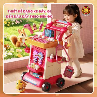 Bộ Đồ Chơi Bác Sĩ 91 Chi Tiết Cao Cấp Zuba Toys, Đồ Chơi Nhập Vai Giáo Dục Cho Bé Trai Và Bé Gái