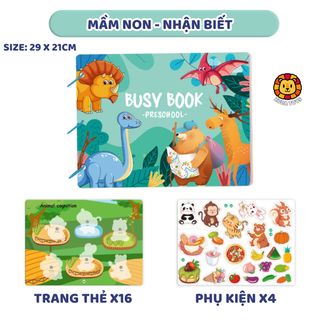Bộ Học Liệu Bóc Dán Montessori Thông Minh 20 Trang Zuba Toys Tái Sử Dụng Nhiều Lần Cho Bé