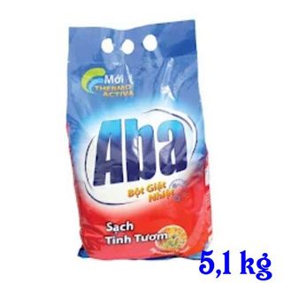 Bột Giặt Nhiệt ABA Sạch Tinh Tươm Túi 5,1 kg Thùng 3 túi