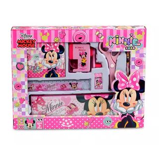 Bộ Dụng Cụ Học Tập Disney DM6049- Set Quà Tặng 7 Món Cho Bé Gồm Hộp Bút, Cục Tảy, Kéo, Gọt Bút Chì