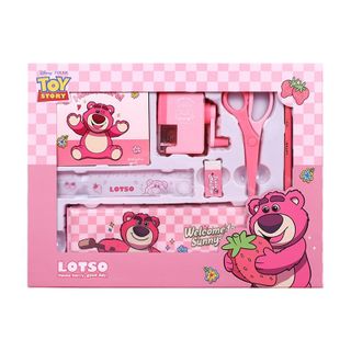 Bộ Dụng Cụ Học Tập Disney DM6049- Set Quà Tặng 7 Món Cho Bé Gồm Hộp Bút, Cục Tảy, Kéo, Gọt Bút Chì