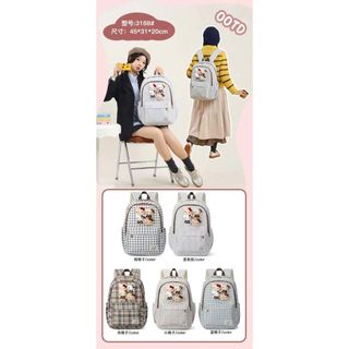 BALO CARO KITTY HÀN QUỐC A3168 – SIÊU XINH, FORM ĐẸP, ĐEO ÊM VAI