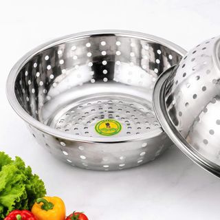 RỔ INOX LỖ LỚN SIZE 36cm (T150)