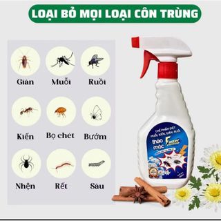 Chai xịt đuổi kiến ,gián …FASTER đa năng tiện lợi dùng tại nhà 500ml