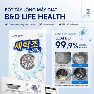 Bột tẩy lồng máy giặt B&D Life Health 150g 4 túi/hộp