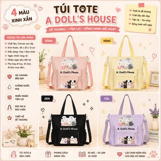 TÚI TOTE DOLL HOUSE A791 – NGỌT NGÀO, DỄ THƯƠNG, SIÊU HOT