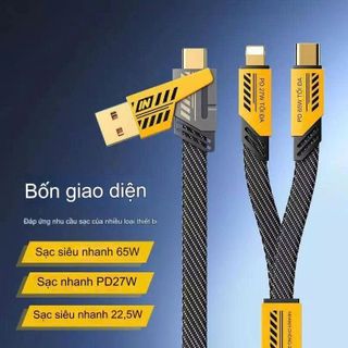CÁP SẠC NHANH ĐA NĂNG 4in1 65W (T300)