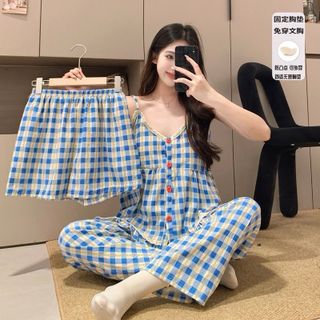 SET BỘ MẶC HAI DÂY HOẠ TIẾT BA MÓN XINH XẮN 🌸