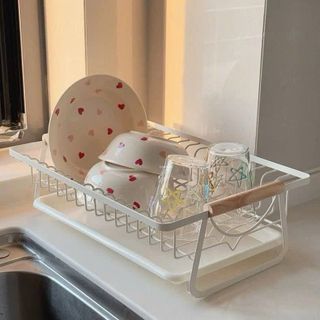 Kệ Để Bát Đĩa Đa Năng, Giá Úp Vung Nồi Tô Chén Có Khay Hứng Nước