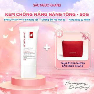 Kem Chống Nắng Nâng Tone Sắc Ngọc Khang [Tuýp 50g] KÈM QUÀ TẶNG