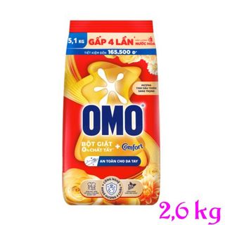 Bột giặt OMO hương Comfor  túi 2,6 kg Thùng 4 túi