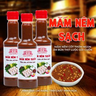 [Combo 3 chai 310g] Mắm nêm sạch Làng Chài Xưa - Mắm nêm cốt thơm ngon ăn bún, gỏi cuốn rất ngon