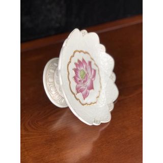 Bộ Thờ Cúng Dĩa 1618 Họa Tiết Hoa Sen Tím Bằng Sứ Cao Cấp - Phật Giáo Tường Thuận